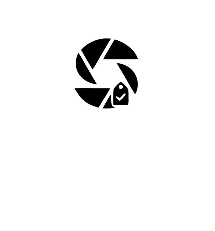 Stacked Logo with Claim White